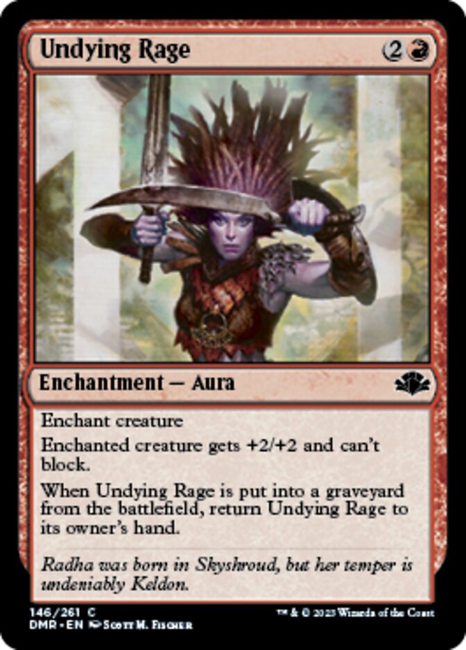 Undying Rage [Dominaria Remastered] | Mindsight Gaming