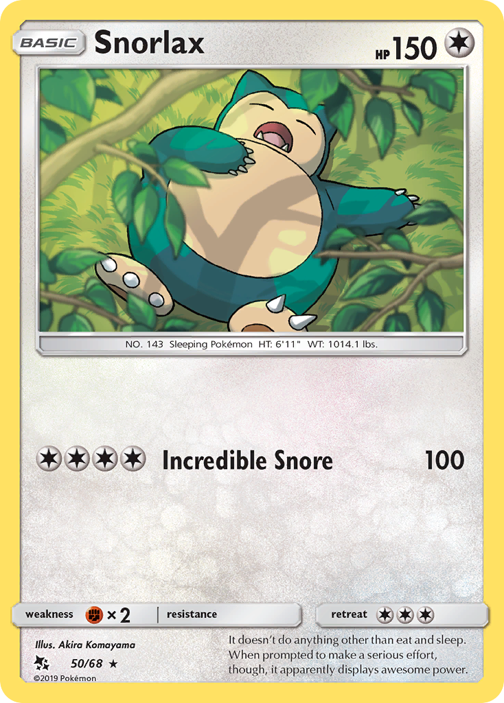 Snorlax (50/68) [Sun & Moon: Hidden Fates] | Mindsight Gaming