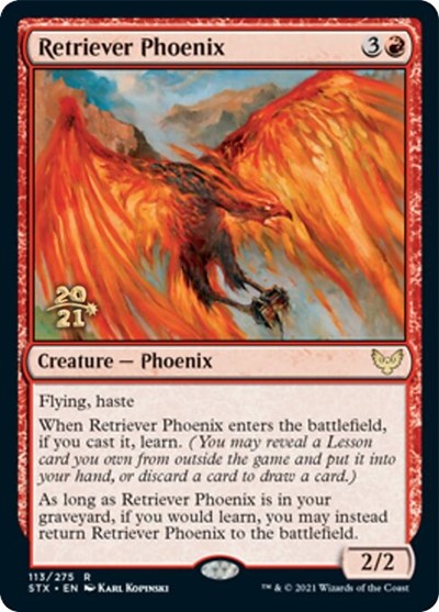 Retriever Phoenix [Strixhaven: School of Mages Prerelease Promos] | Mindsight Gaming