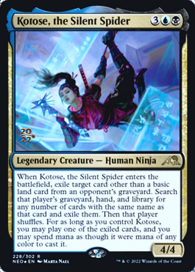 Kotose, the Silent Spider [Kamigawa: Neon Dynasty Prerelease Promos] | Mindsight Gaming