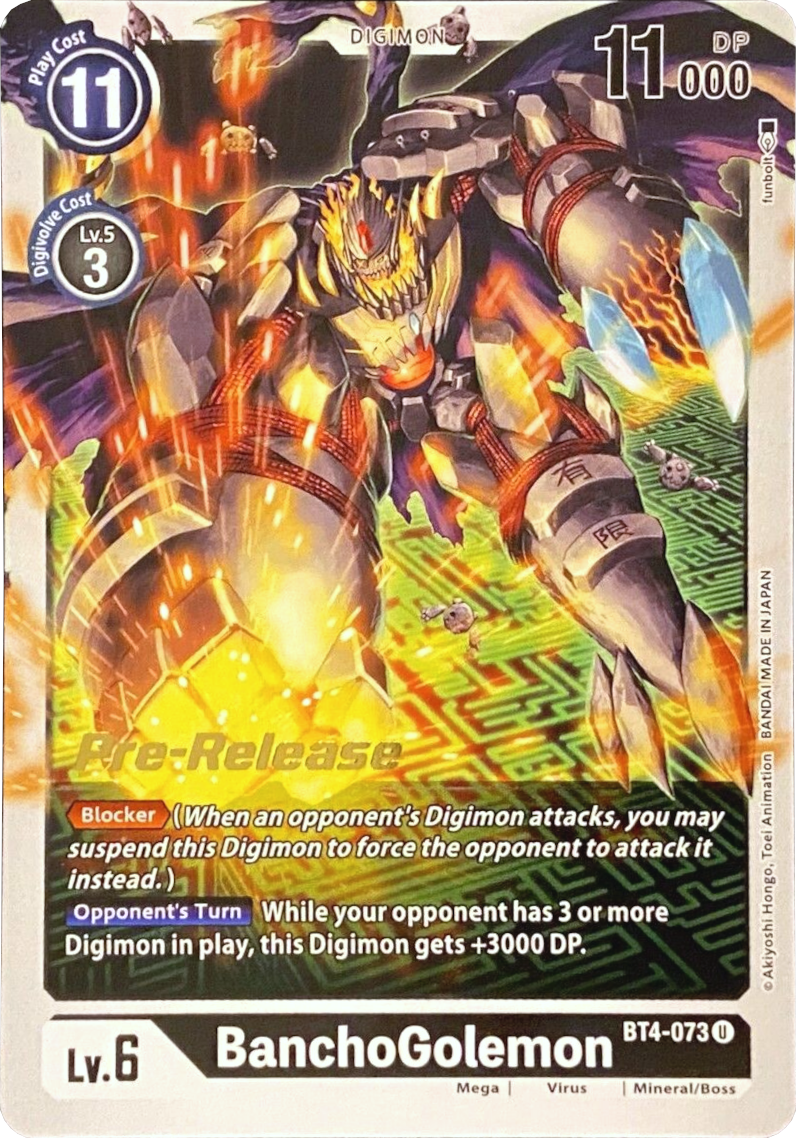 BanchoGolemon [BT4-073] [Great Legend Pre-Release Promos] | Mindsight Gaming