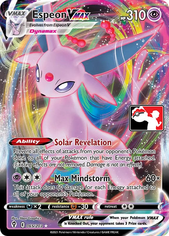 Espeon VMAX (065/203) [Prize Pack Series One] | Mindsight Gaming