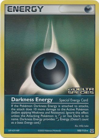 Darkness Energy (103/113) (Stamped) [EX: Delta Species] | Mindsight Gaming