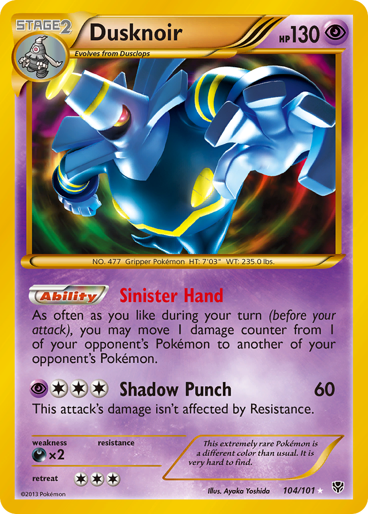 Dusknoir (104/101) [Black & White: Plasma Blast] | Mindsight Gaming