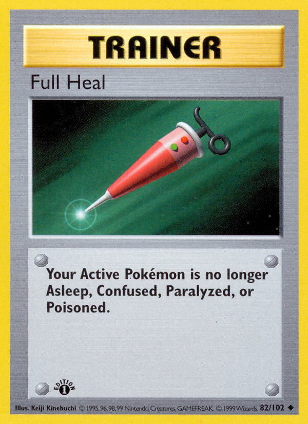 Full Heal (82/102) (Shadowless) [Base Set 1st Edition] | Mindsight Gaming