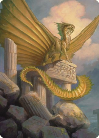 Ancient Gold Dragon Art Card (05) [Commander Legends: Battle for Baldur's Gate Art Series] | Mindsight Gaming