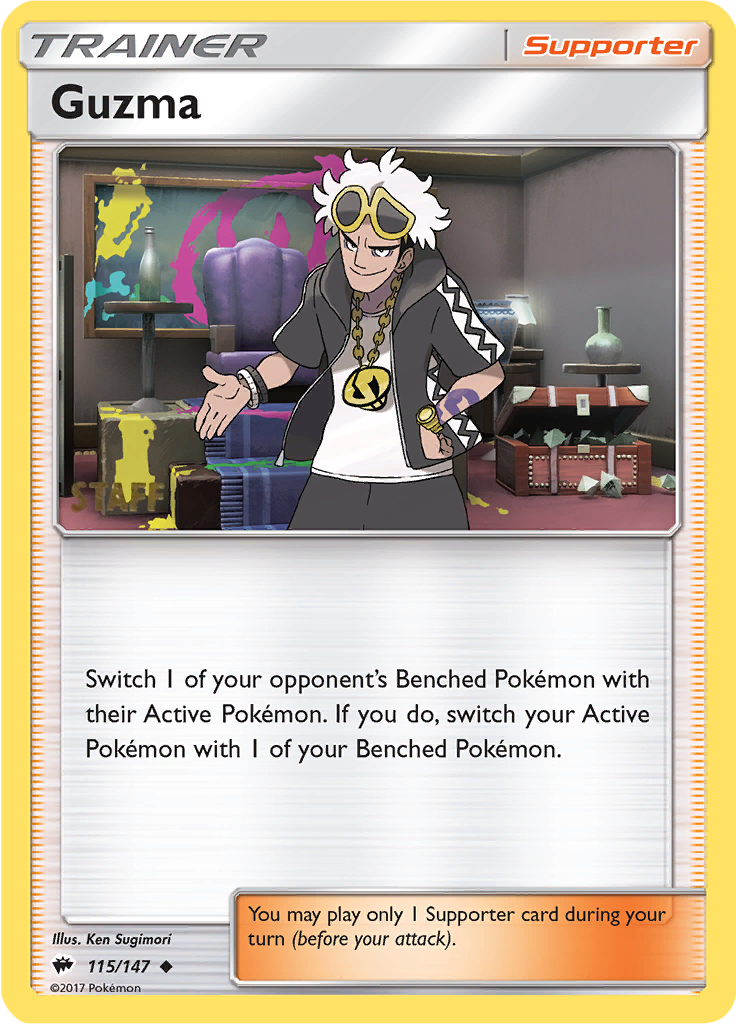 Guzma (115/147) (Regional Championships Staff) [Sun & Moon: Burning Shadows] | Mindsight Gaming