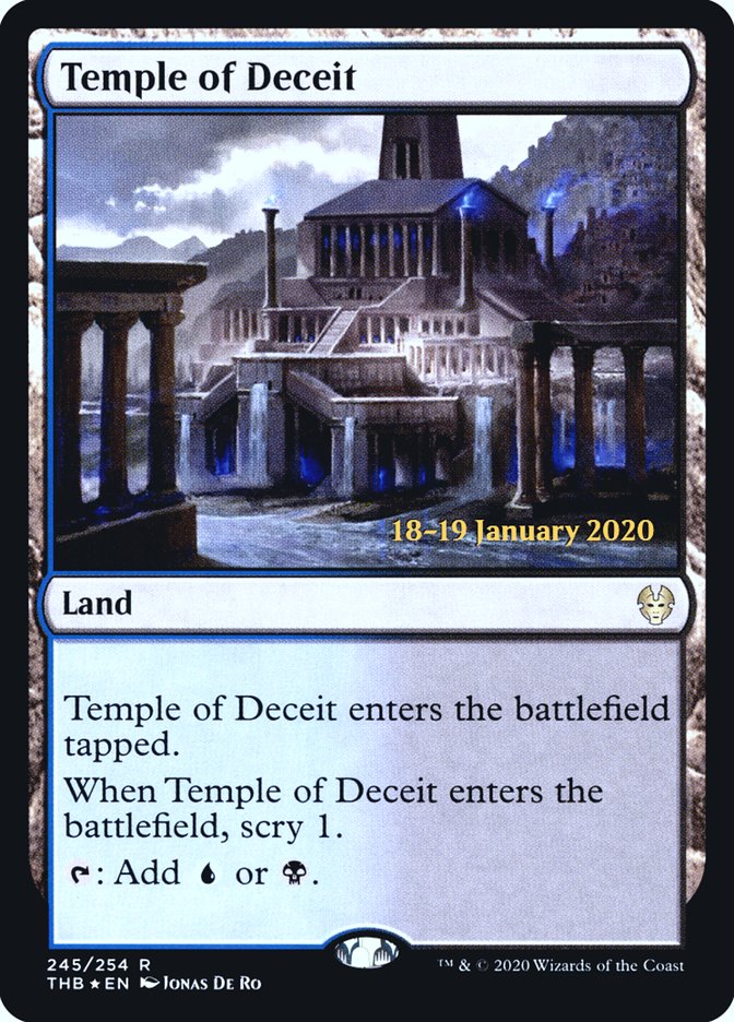 Temple of Deceit [Theros Beyond Death Prerelease Promos] | Mindsight Gaming