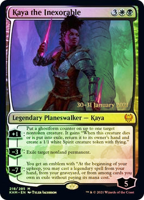 Kaya the Inexorable  [Kaldheim Prerelease Promos] | Mindsight Gaming