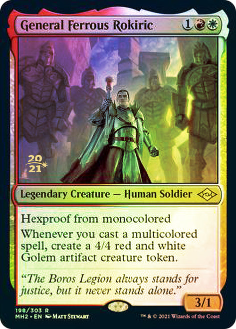 General Ferrous Rokiric [Modern Horizons 2 Prerelease Promos] | Mindsight Gaming