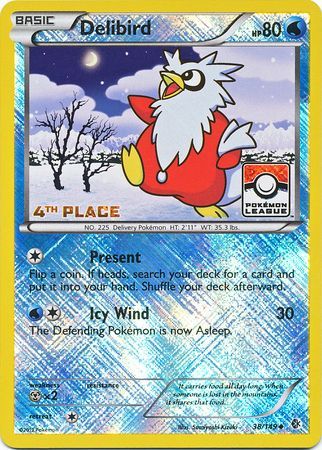 Delibird (38/149) (League Promo 4th Place) [Black & White: Boundaries Crossed] | Mindsight Gaming