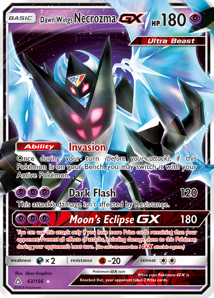 Dawn Wings Necrozma GX (63/156) [Sun & Moon: Ultra Prism] | Mindsight Gaming