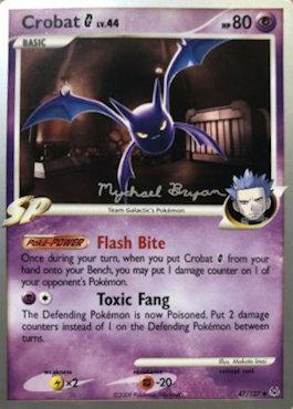 Crobat G LV.44 (47/127) (Happy Luck - Mychael Bryan) [World Championships 2010] | Mindsight Gaming