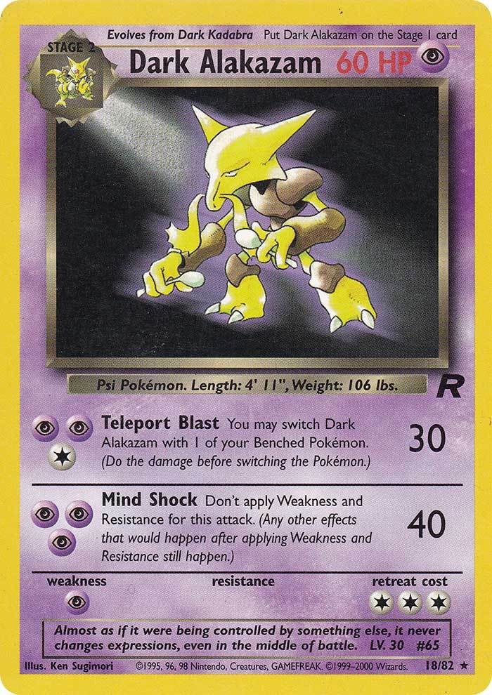 Dark Alakazam (18/82) [Team Rocket Unlimited] | Mindsight Gaming