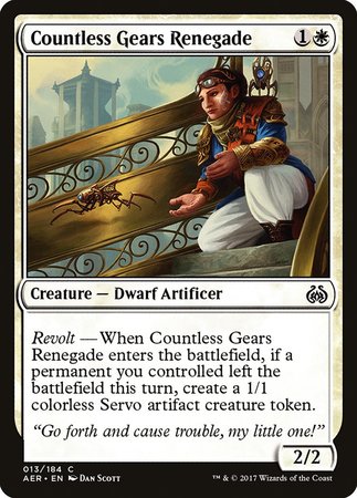 Countless Gears Renegade [Aether Revolt] | Mindsight Gaming