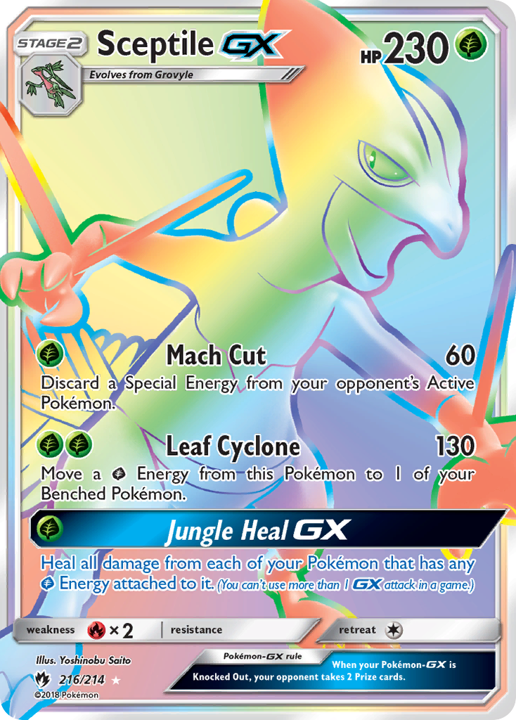 Sceptile GX (216/214) [Sun & Moon: Lost Thunder] | Mindsight Gaming