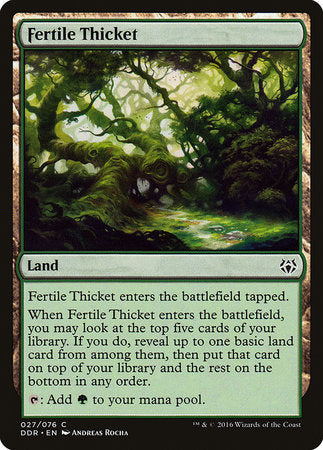 Fertile Thicket [Duel Decks: Nissa vs. Ob Nixilis] | Mindsight Gaming