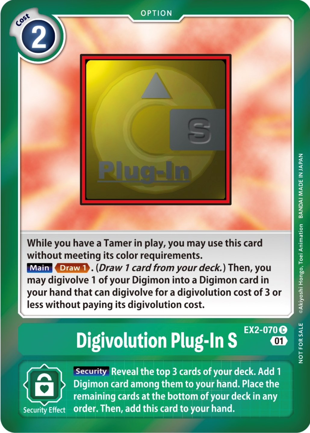 Digivolution Plug-In S [EX2-070] (Event Pack 4) [Digital Hazard Promos] | Mindsight Gaming