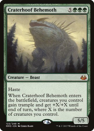 Craterhoof Behemoth [Modern Masters 2017] | Mindsight Gaming