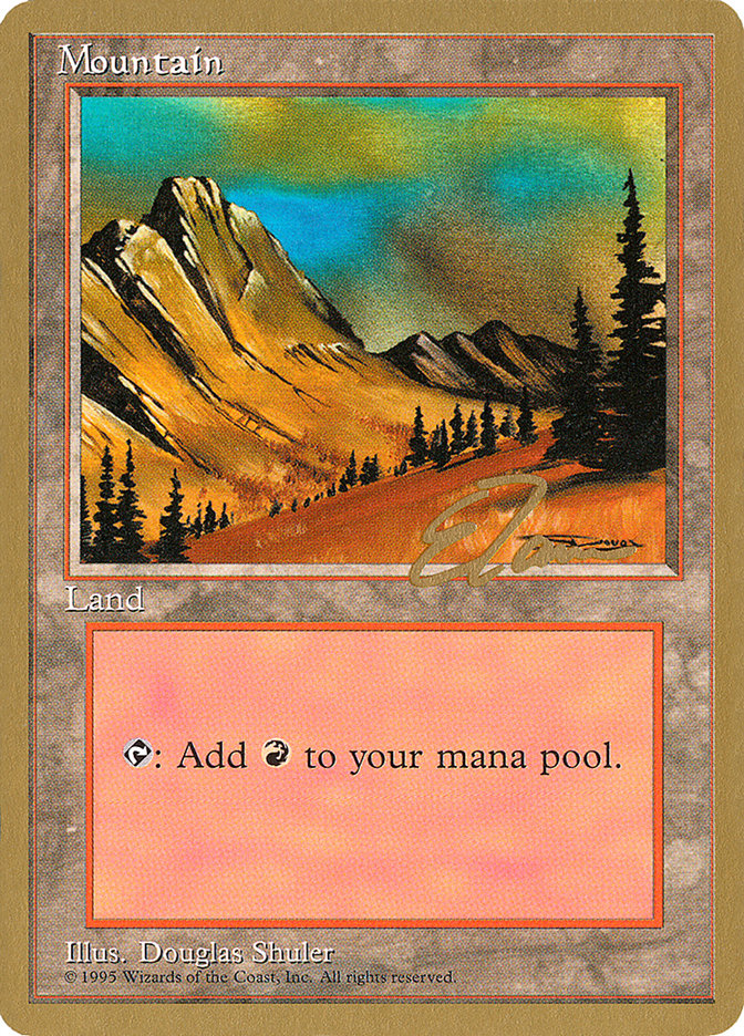 Mountain (et375) (Eric Tam) [Pro Tour Collector Set] | Mindsight Gaming