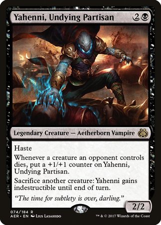 Yahenni, Undying Partisan [Aether Revolt] | Mindsight Gaming