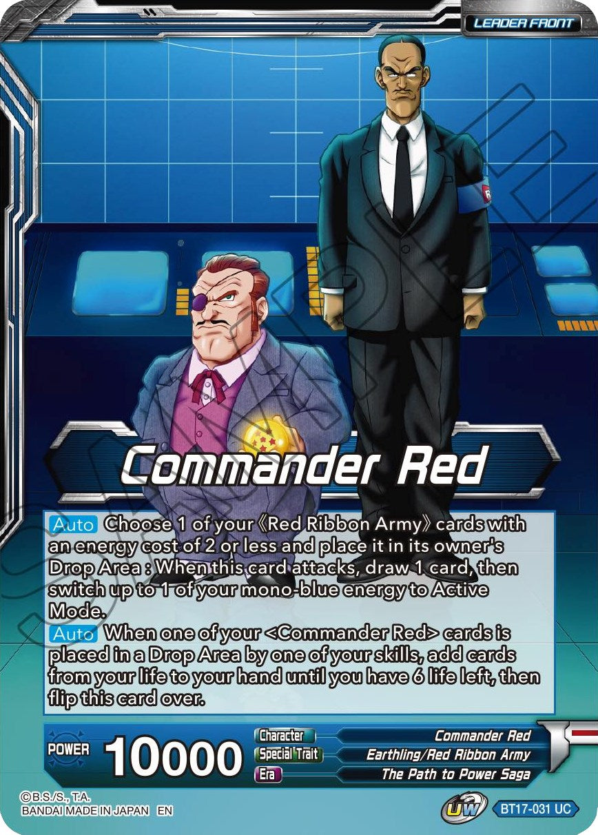 Commander Red // Red Ribbon Robot, Seeking World Conquest (BT17-031) [Ultimate Squad Prerelease Promos] | Mindsight Gaming