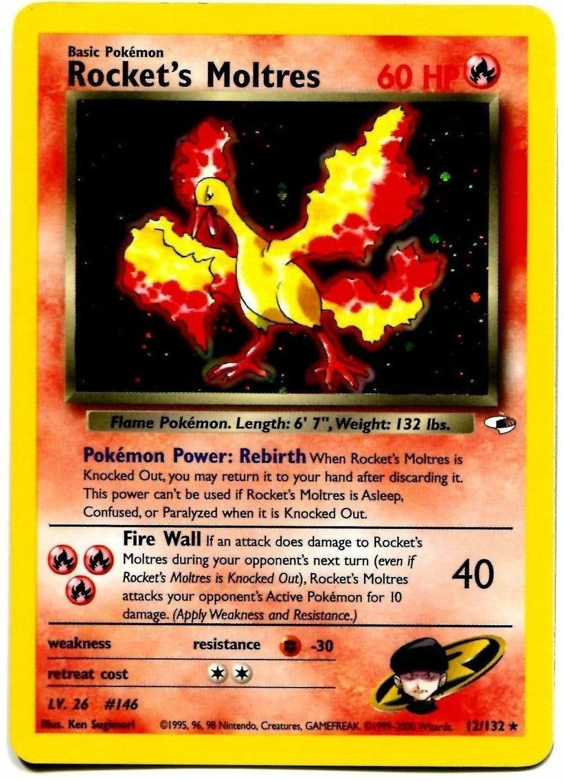 Rocket's Moltres (12/132) [Gym Heroes Unlimited] | Mindsight Gaming