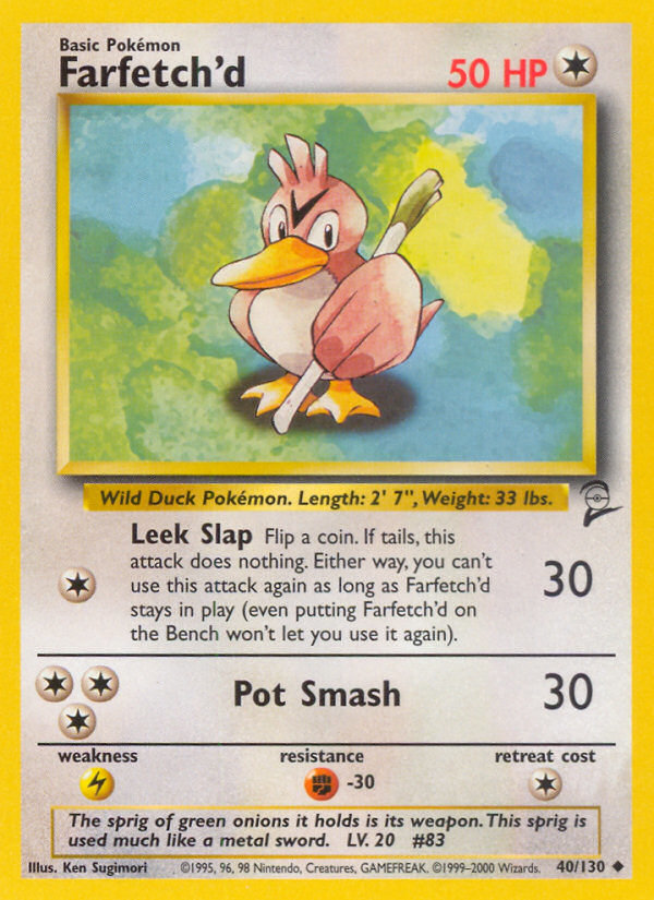 Farfetch'd (40/130) [Base Set 2] | Mindsight Gaming