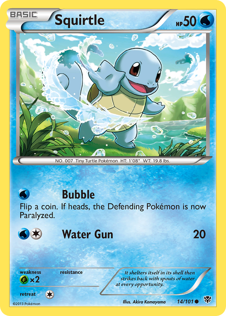 Squirtle (14/101) [Black & White: Plasma Blast] | Mindsight Gaming