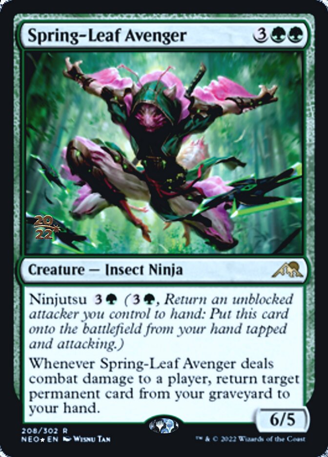 Spring-Leaf Avenger [Kamigawa: Neon Dynasty Prerelease Promos] | Mindsight Gaming