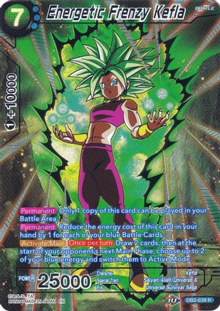 Energetic Frenzy Kefla (DB2-039) [Collector's Selection Vol. 2] | Mindsight Gaming