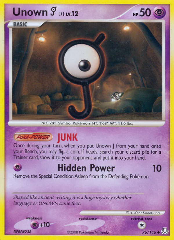 Unown J (76/146) [Diamond & Pearl: Legends Awakened] | Mindsight Gaming