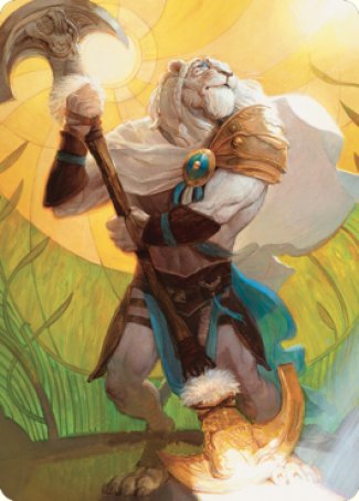 Ajani, Sleeper Agent Art Card [Dominaria United Art Series] | Mindsight Gaming