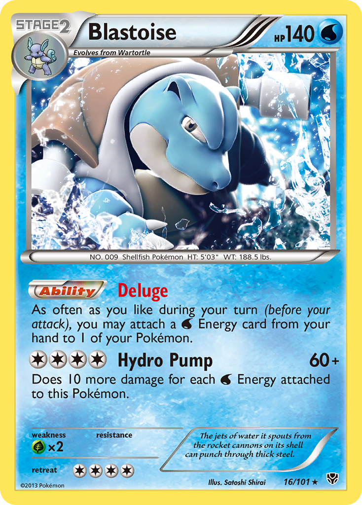 Blastoise (16/101) [Black & White: Plasma Blast] | Mindsight Gaming