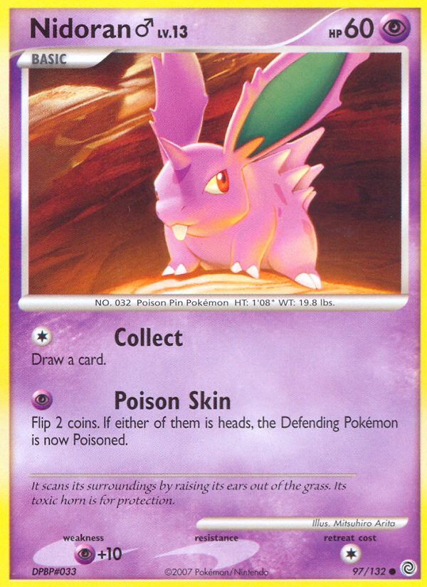 Nidoran (97/132) (Male) [Diamond & Pearl: Secret Wonders] | Mindsight Gaming