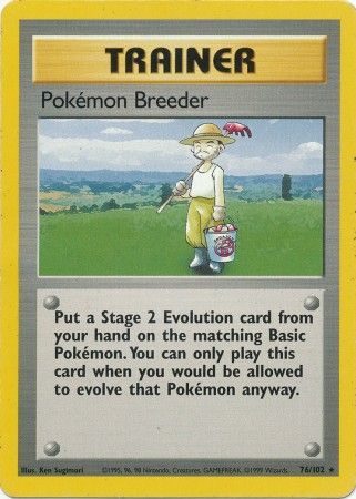 Pokemon Breeder (76/102) [Base Set Unlimited] | Mindsight Gaming