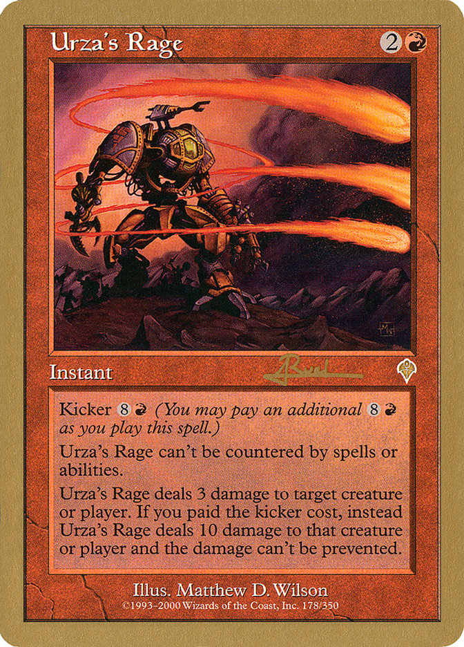 Urza's Rage (Antoine Ruel) [World Championship Decks 2001] | Mindsight Gaming