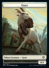 Construct (008) // Goat Double-Sided Token [The Brothers' War Commander Tokens] | Mindsight Gaming