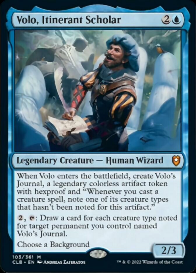 Volo, Itinerant Scholar [Commander Legends: Battle for Baldur's Gate] | Mindsight Gaming