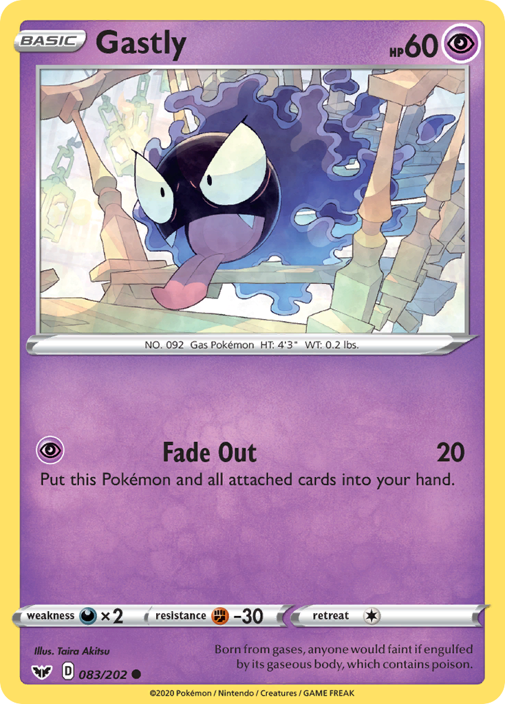 Gastly (083/202) [Sword & Shield: Base Set] | Mindsight Gaming