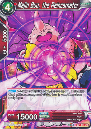 Majin Buu, the Reincarnator (DB1-005) [Dragon Brawl] | Mindsight Gaming