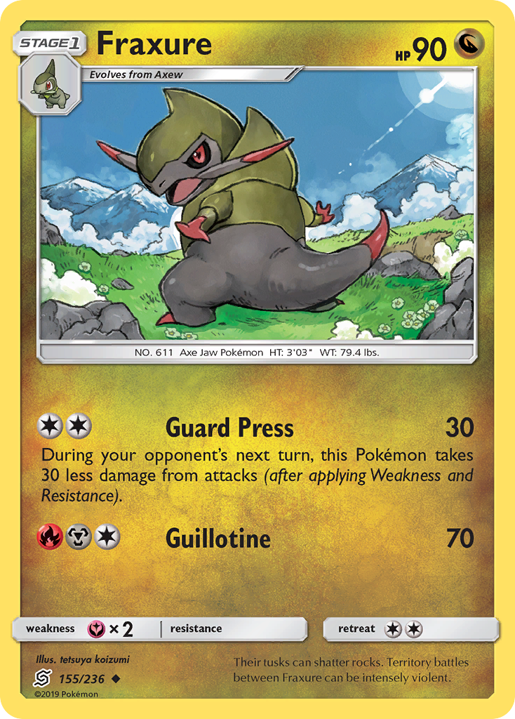 Fraxure (155/236) [Sun & Moon: Unified Minds] | Mindsight Gaming