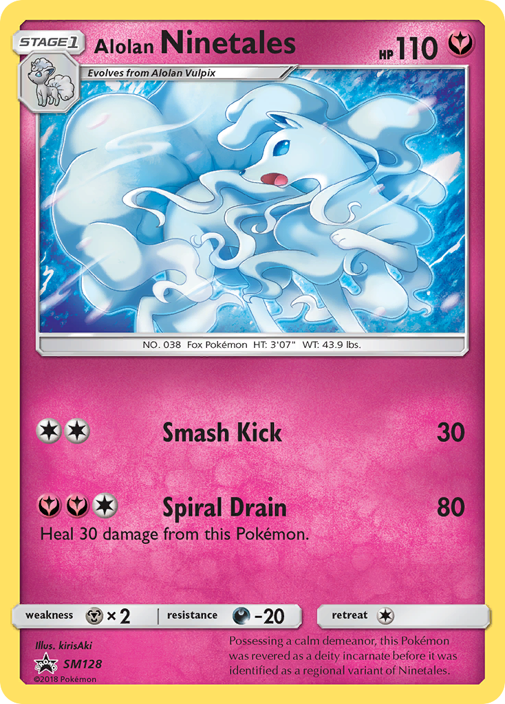 Alolan Ninetales (SM128) [Sun & Moon: Black Star Promos] | Mindsight Gaming