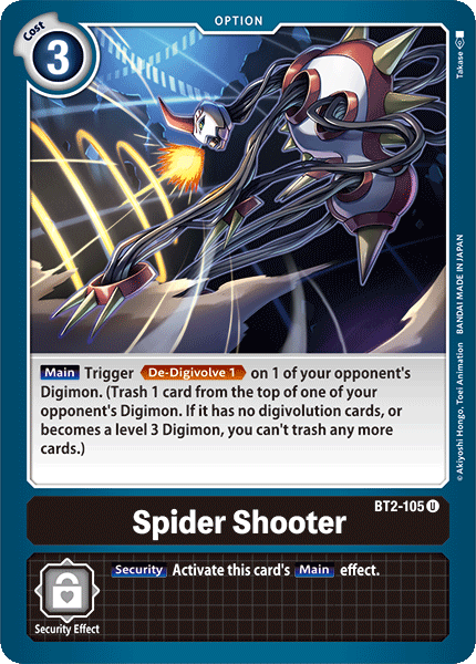 Spider Shooter [BT2-105] [Release Special Booster Ver.1.0] | Mindsight Gaming