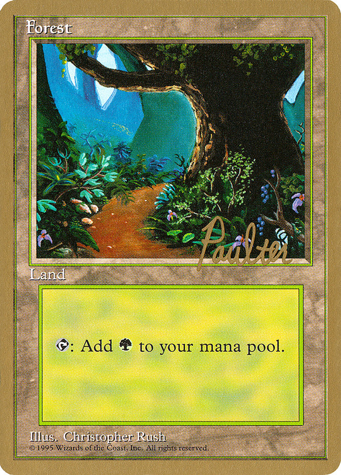 Forest (pp376) (Preston Poulter) [Pro Tour Collector Set] | Mindsight Gaming