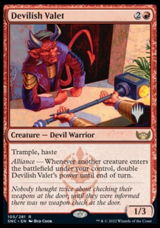 Devilish Valet (Promo Pack) [Streets of New Capenna Promos] | Mindsight Gaming