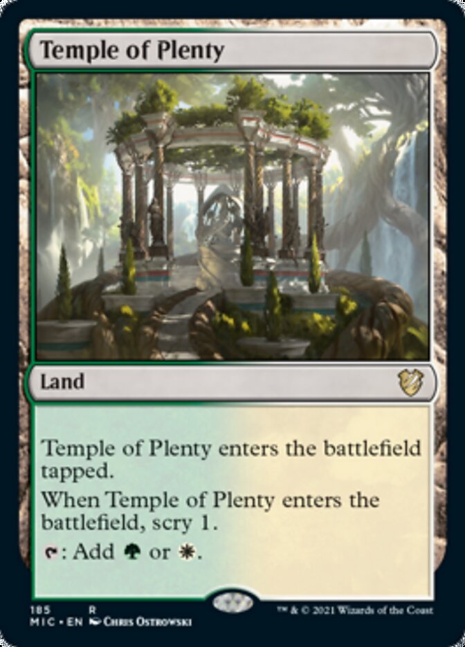 Temple of Plenty [Innistrad: Midnight Hunt Commander] | Mindsight Gaming