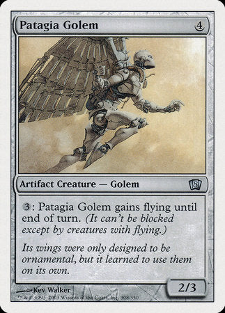 Patagia Golem [Eighth Edition] | Mindsight Gaming