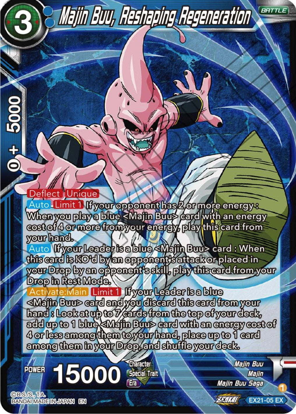 Majin Buu, Reshaping Regeneration (EX21-05) [5th Anniversary Set] | Mindsight Gaming