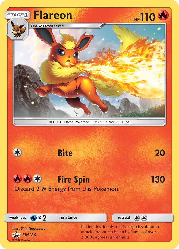 Flareon (SM186) [Sun & Moon: Black Star Promos] | Mindsight Gaming